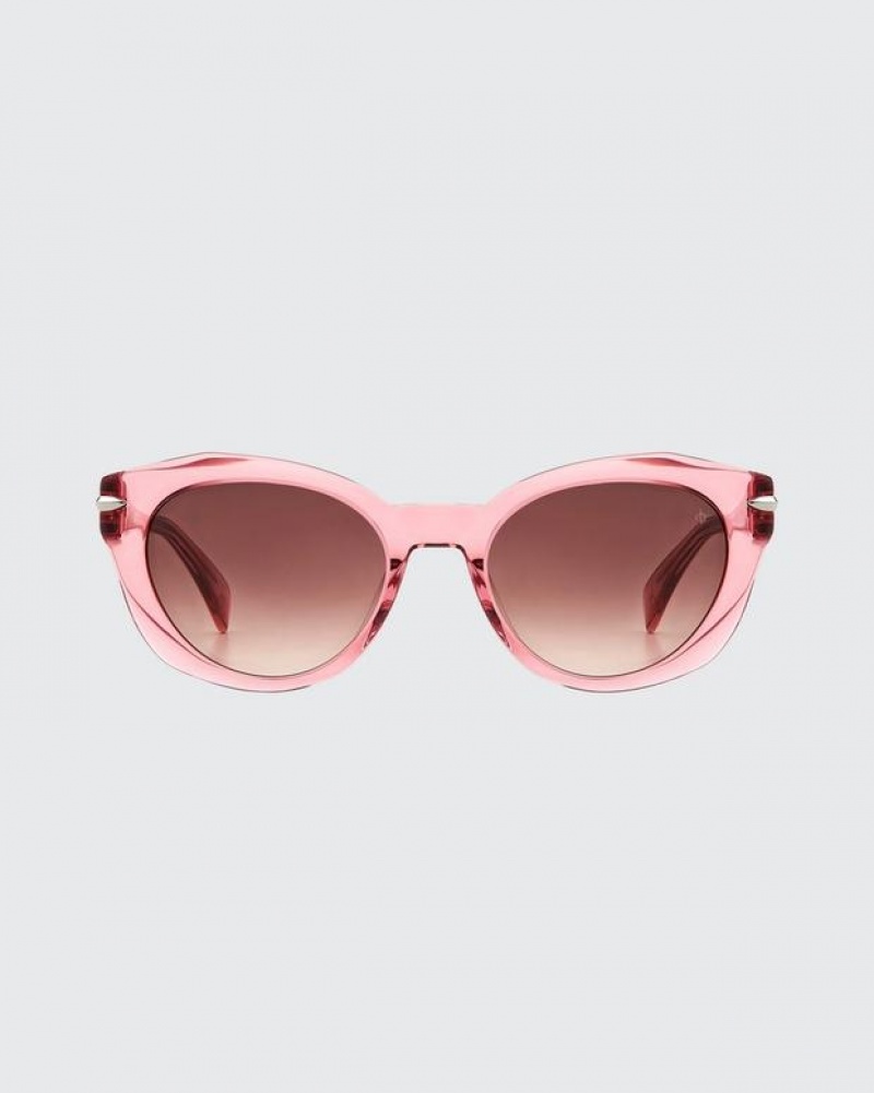 Rag & Bone Lily Square Sonnenbrille Damen Rosa | 364251-PWY