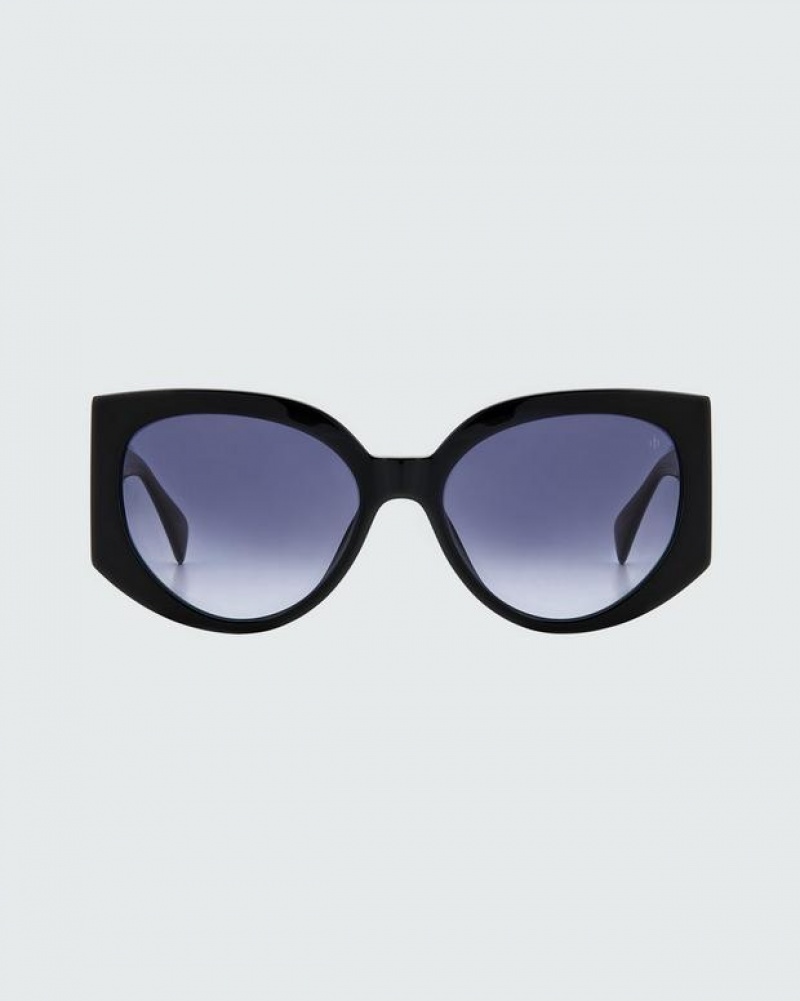 Rag & Bone Lorne Cat Eye Sonnenbrille Damen Schwarz | 213087-ILU