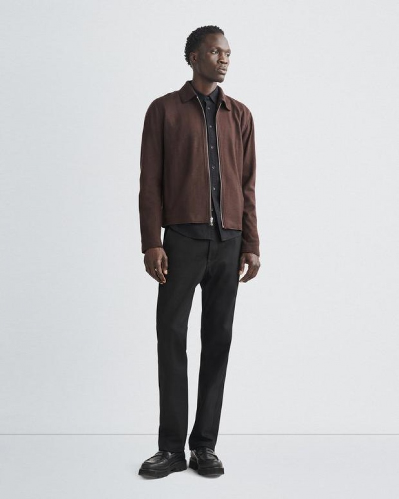 Rag & Bone Melrose Japanese Wolle Slim Fit Jacken Herren Braun | 126854-WOA