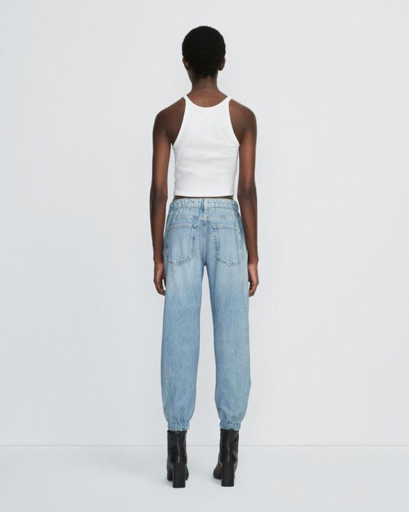 Rag & Bone Miramar Jogger Trompe L'oeil Baumwoll Hose Damen Kacy | 817253-GUE