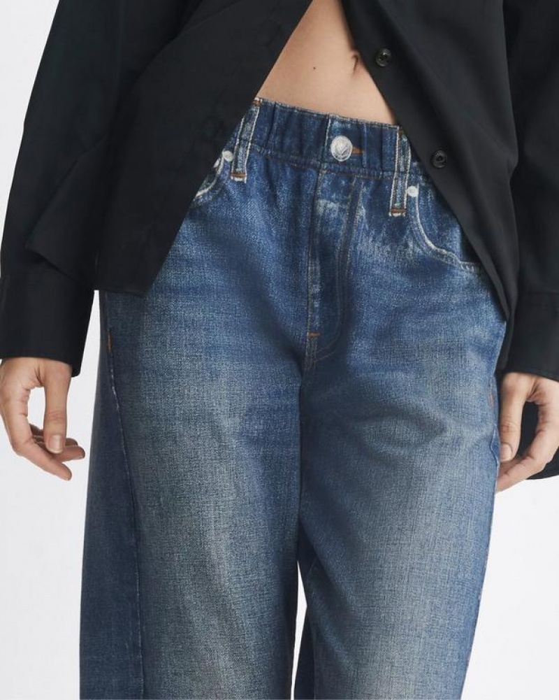 Rag & Bone Miramar Jogger Trompe L'oeil Baumwoll Jeans Damen Lenox | 021367-JEC