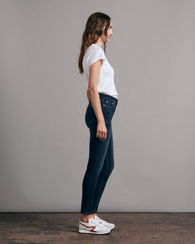 Rag & Bone Nina Ankle Schlank High-Rise Stretch Jeans Damen Carmen | 298360-JDA