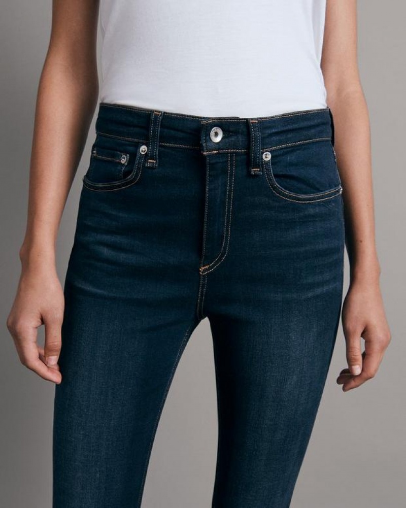 Rag & Bone Nina Ankle Schlank High-Rise Stretch Jeans Damen Carmen | 298360-JDA