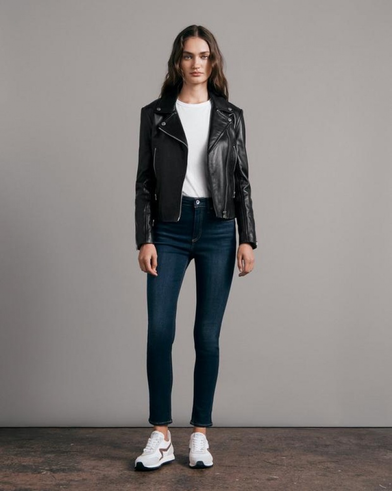 Rag & Bone Nina Ankle Schlank High-Rise Stretch Jeans Damen Carmen | 298360-JDA