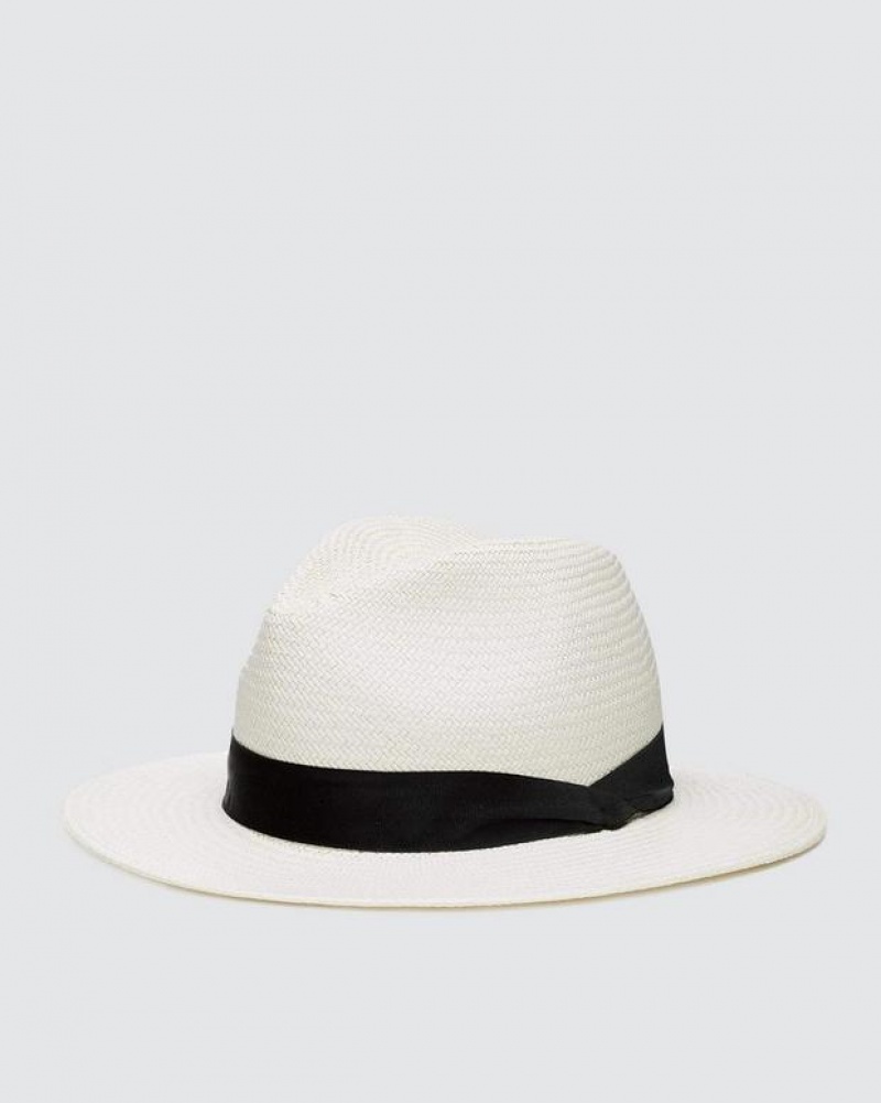 Rag & Bone Panama Straw Hüte Damen Weiß | 271309-VSN