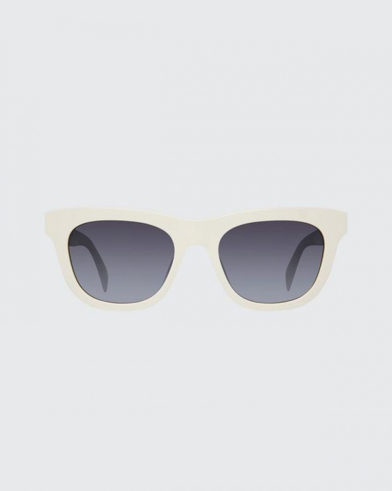 Rag & Bone Perry Square Sonnenbrille Damen Weiß | 152760-SGR