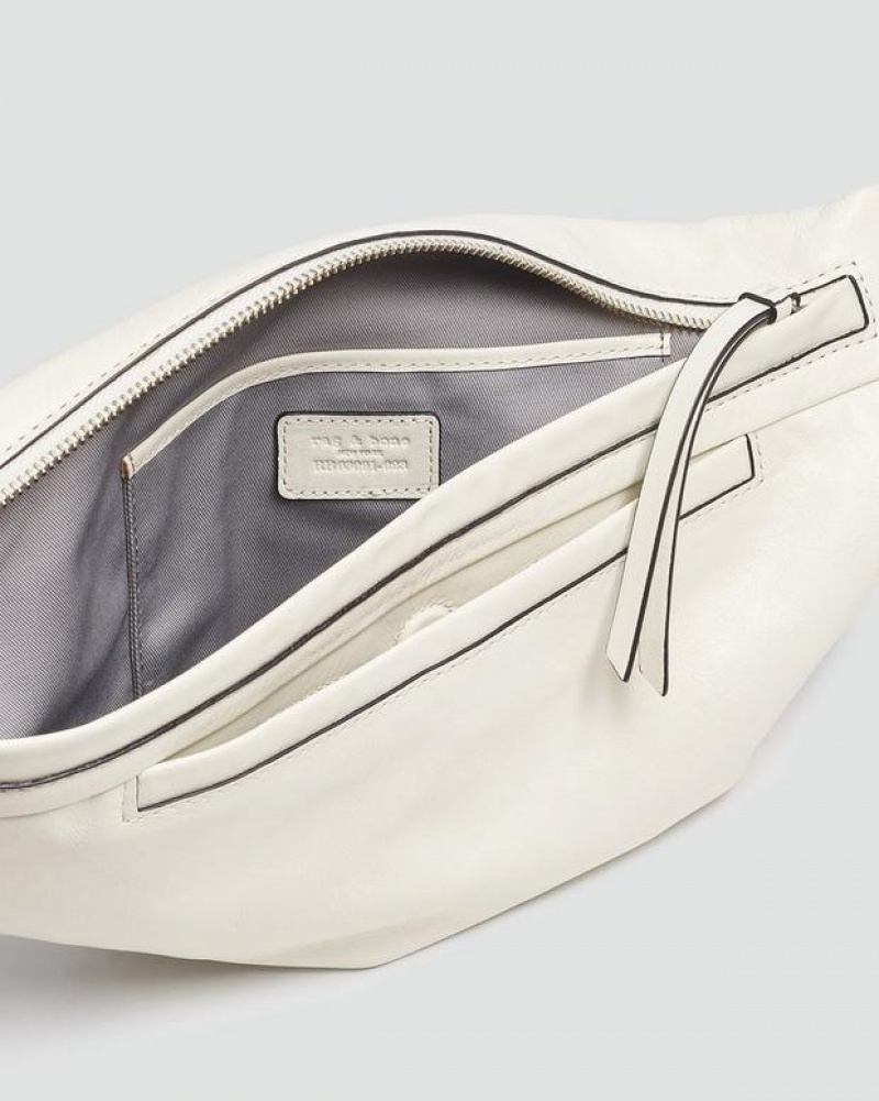 Rag & Bone Petra Sling Small Umhängetasche Damen Weiß | 578361-VWI