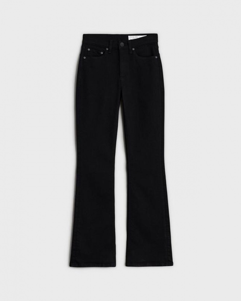 Rag & Bone Peytoncut Mid-Rise Stretch Jeans Damen Schwarz | 793645-DZP