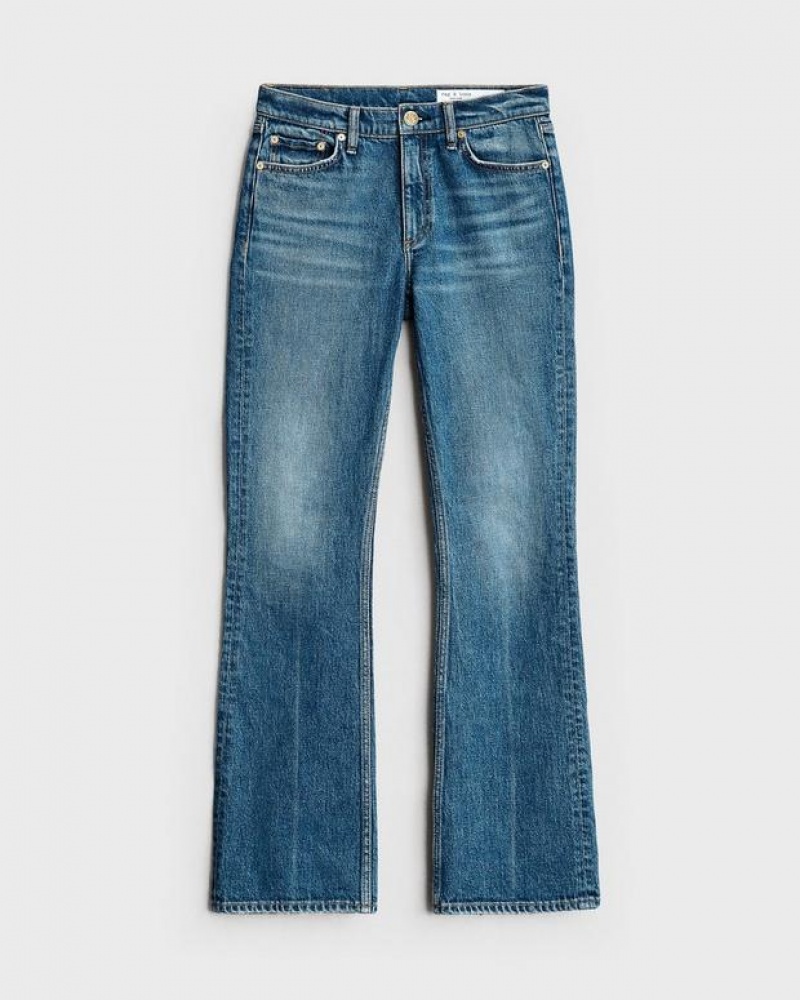 Rag & Bone Peytoncut Mid-Rise Vintage Stretch Jeans Damen Huntley | 974182-RNE