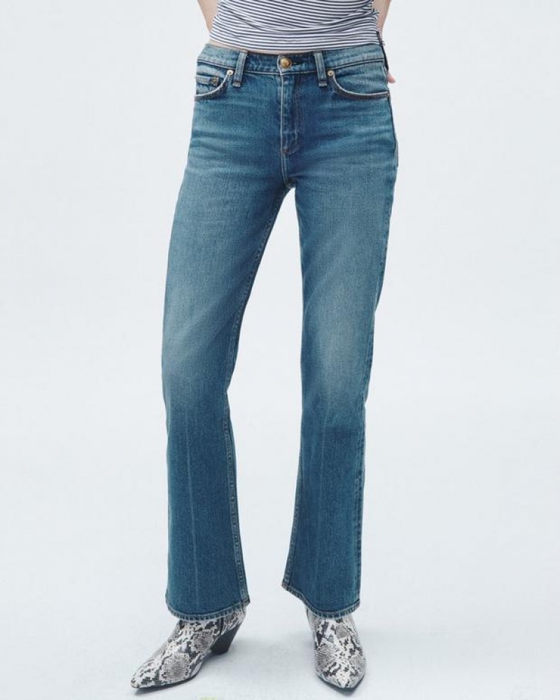 Rag & Bone Peytoncut Mid-Rise Vintage Stretch Jeans Damen Huntley | 974182-RNE