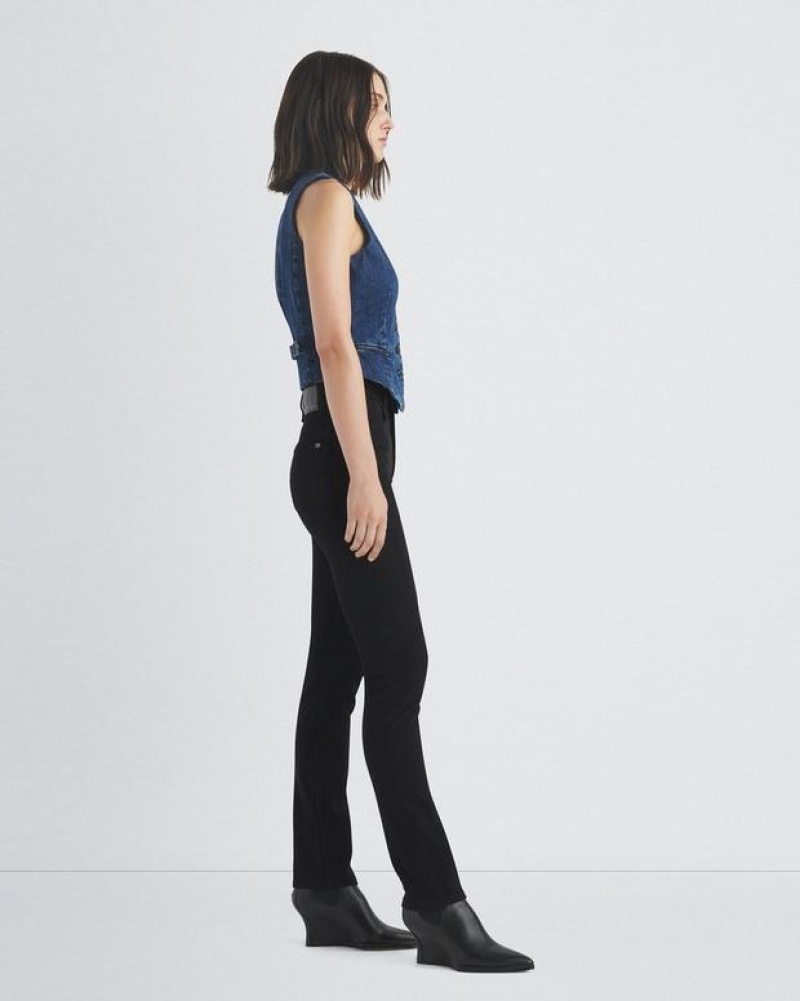 Rag & Bone Priya Denim Slim Fit Weste Damen Ari | 671524-TDZ