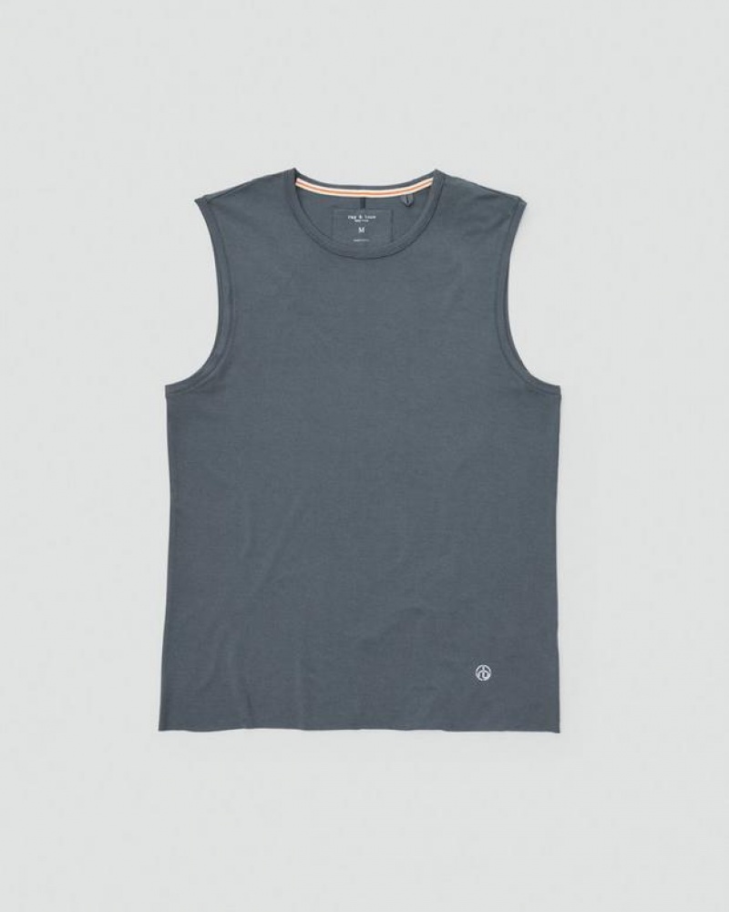 Rag & Bone Pursuit Hayden Tank Tech Jersey T-Shirt Herren Grau | 028647-RCY