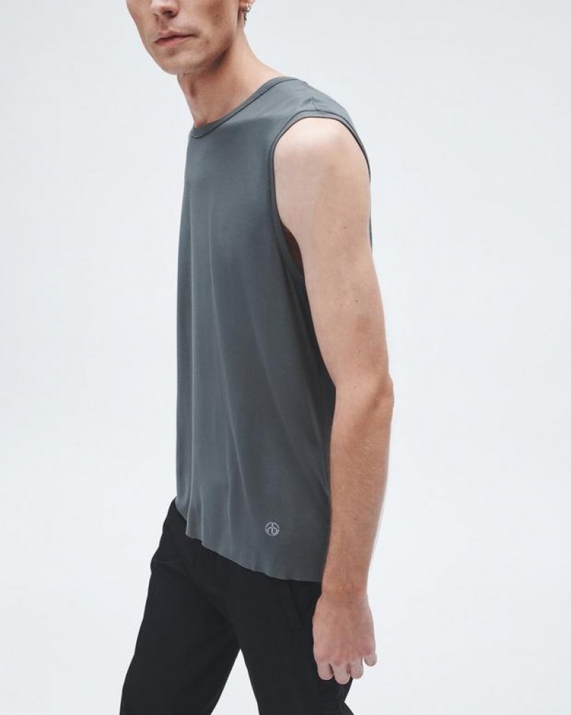 Rag & Bone Pursuit Hayden Tank Tech Jersey T-Shirt Herren Grau | 028647-RCY