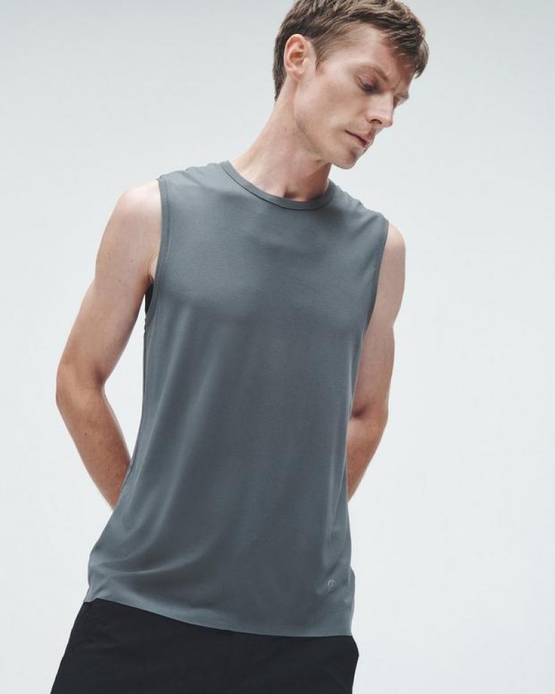 Rag & Bone Pursuit Hayden Tank Tech Jersey T-Shirt Herren Grau | 028647-RCY