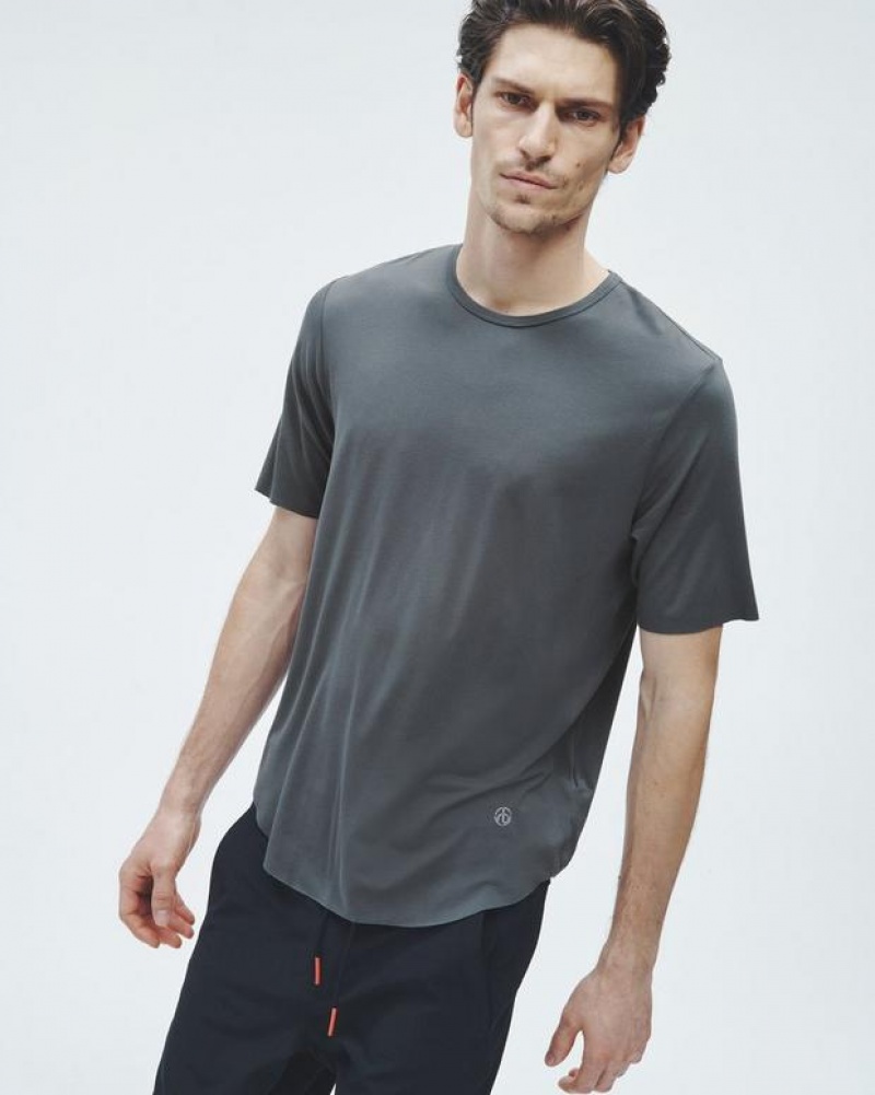 Rag & Bone Pursuit Hayden Tee Tech Jersey T-Shirt Herren Grau | 057289-BGN