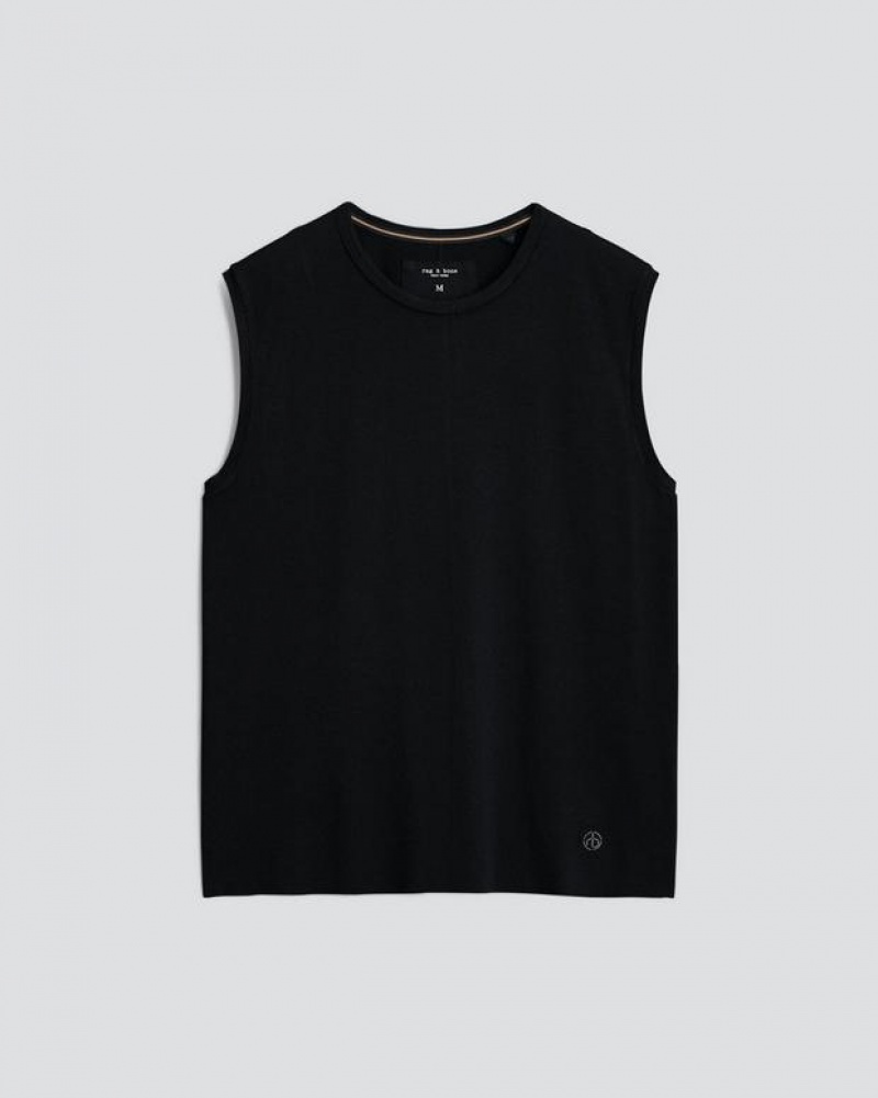 Rag & Bone Pursuit Haydon Tank Tech Jersey T-Shirt Herren Schwarz | 245891-SEL