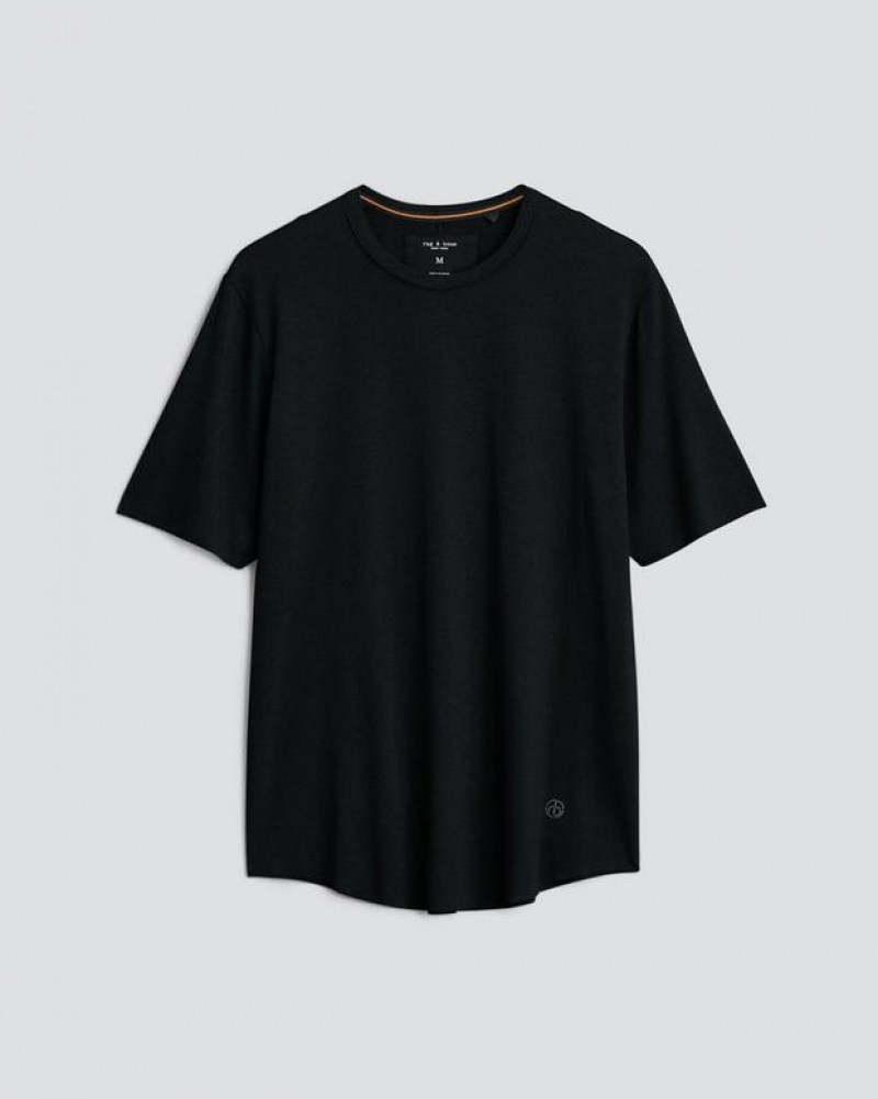 Rag & Bone Pursuit Haydon Tee Tech Jersey T-Shirt Herren Schwarz | 784603-UBE