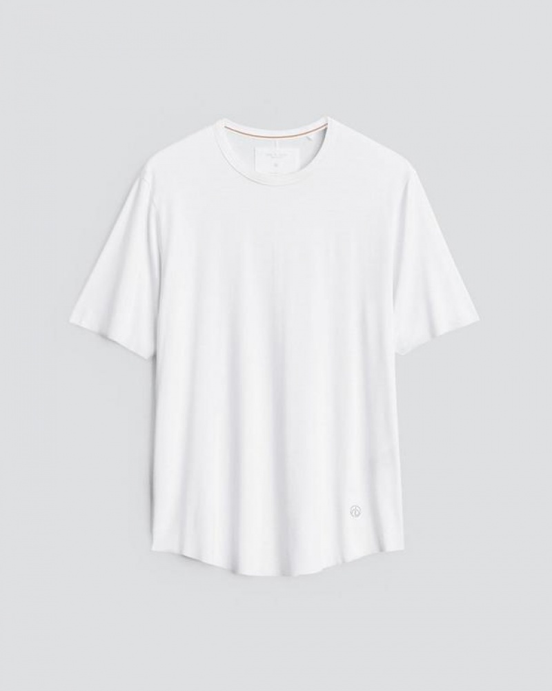 Rag & Bone Pursuit Haydon Tee Tech Jersey T-Shirt Herren Weiß | 095326-UCS