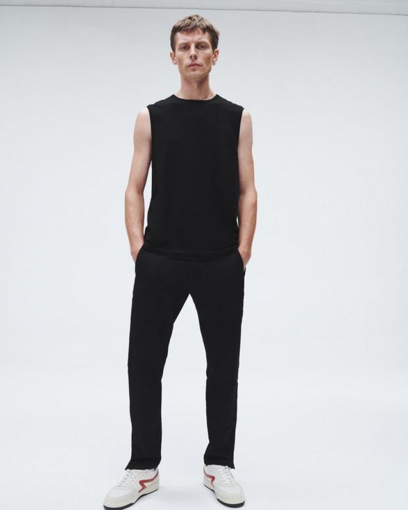 Rag & Bone Pursuit Zander Technical Track Relaxed Fit Hose Herren Schwarz | 041783-EMH