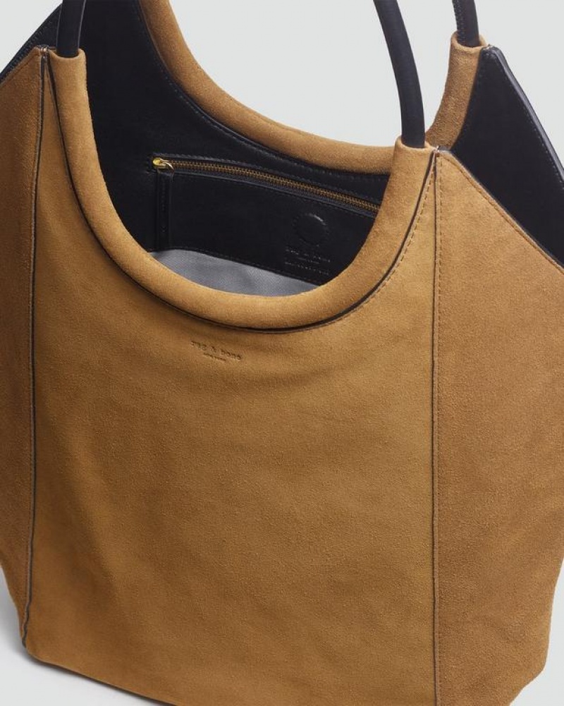 Rag & Bone Remi Shopper Large Tragetaschen Damen Braun | 623905-KUO