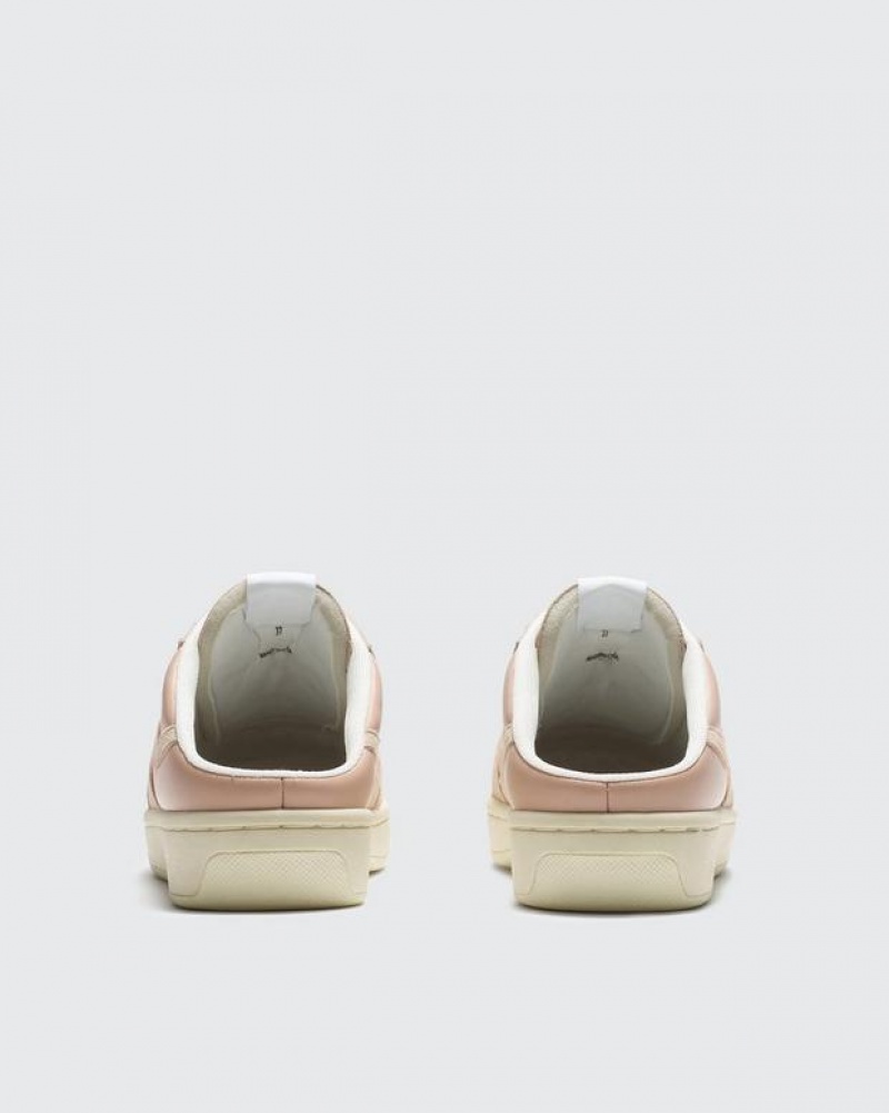 Rag & Bone Retro Court Mule - Leder Slip On Sneakers Damen Rosa | 970635-MBO