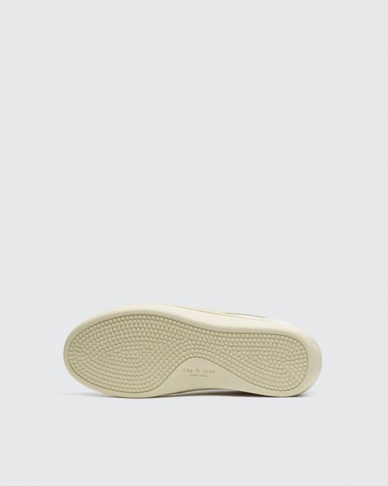 Rag & Bone Retro Court - Leder Low Sneakers Damen Pistachio | 593407-DSQ