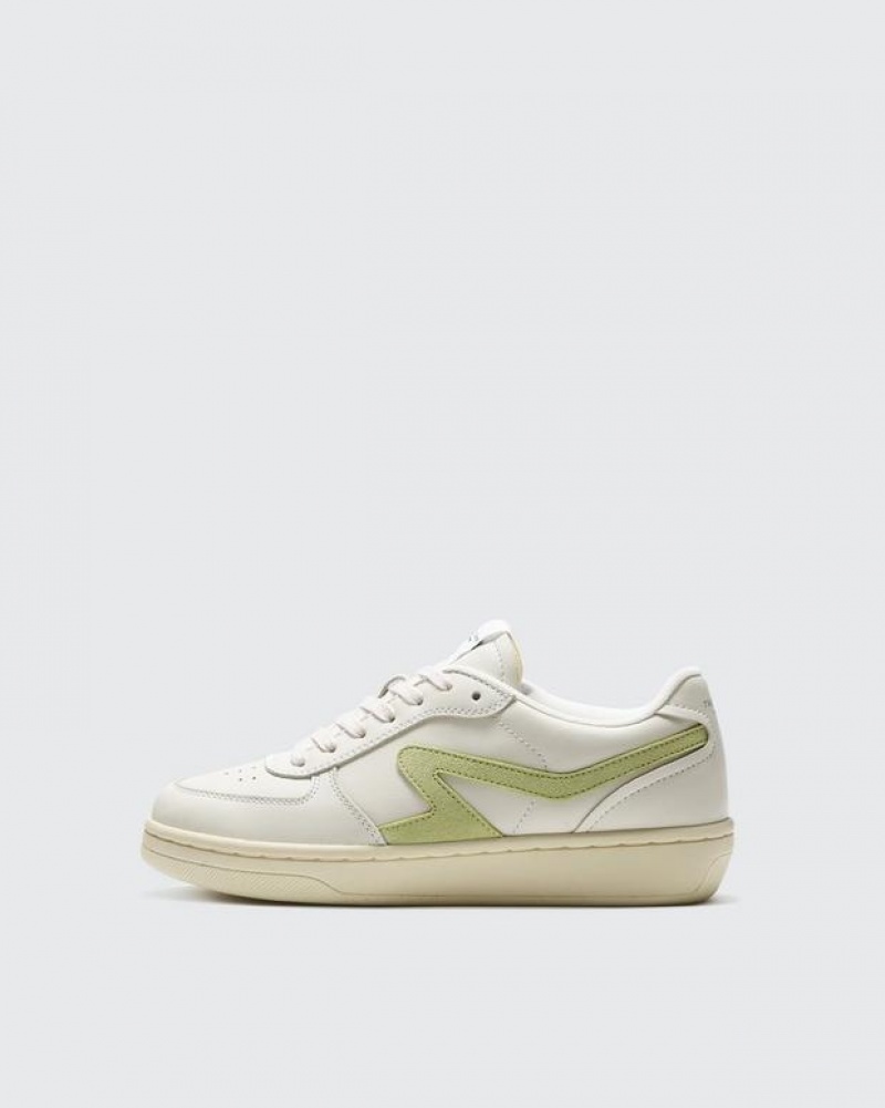 Rag & Bone Retro Court - Leder Low Sneakers Damen Pistachio | 593407-DSQ