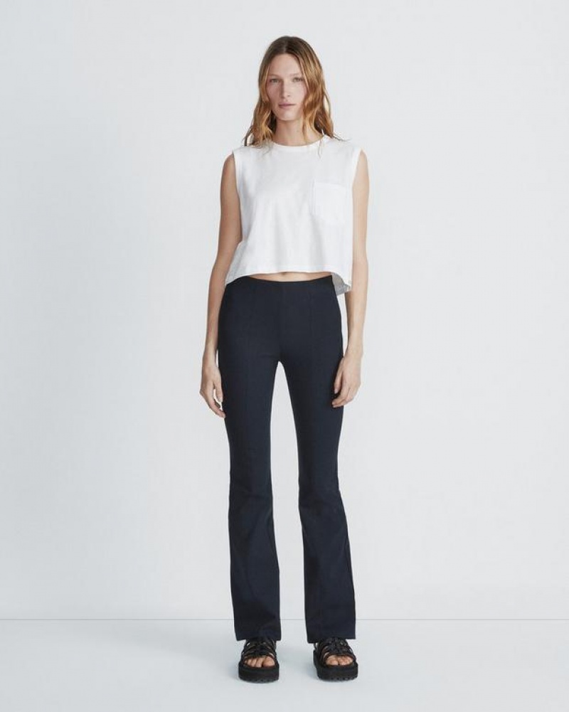 Rag & Bone Simone Baumwoll Flare Slim Fit Hose Damen Salute | 263819-LHZ