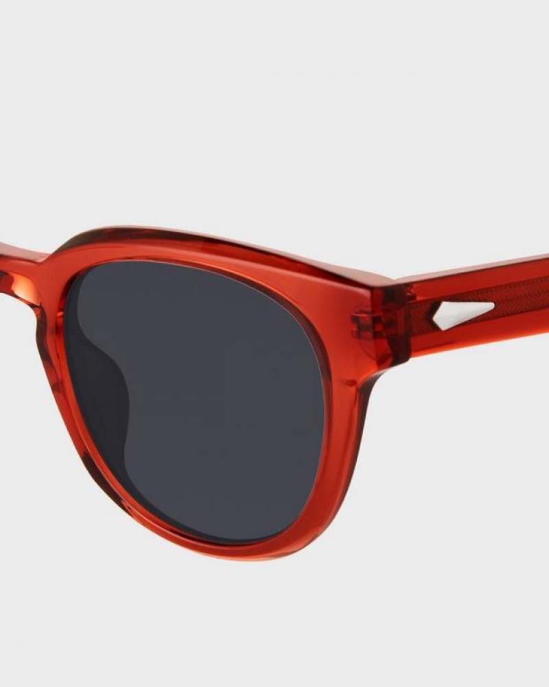 Rag & Bone Slayton Oval Sonnenbrille Herren Orange | 673529-XGN