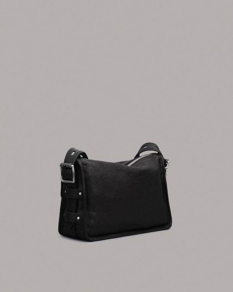 Rag & Bone Small Field Kuriertasche Damen Schwarz | 953728-UFW