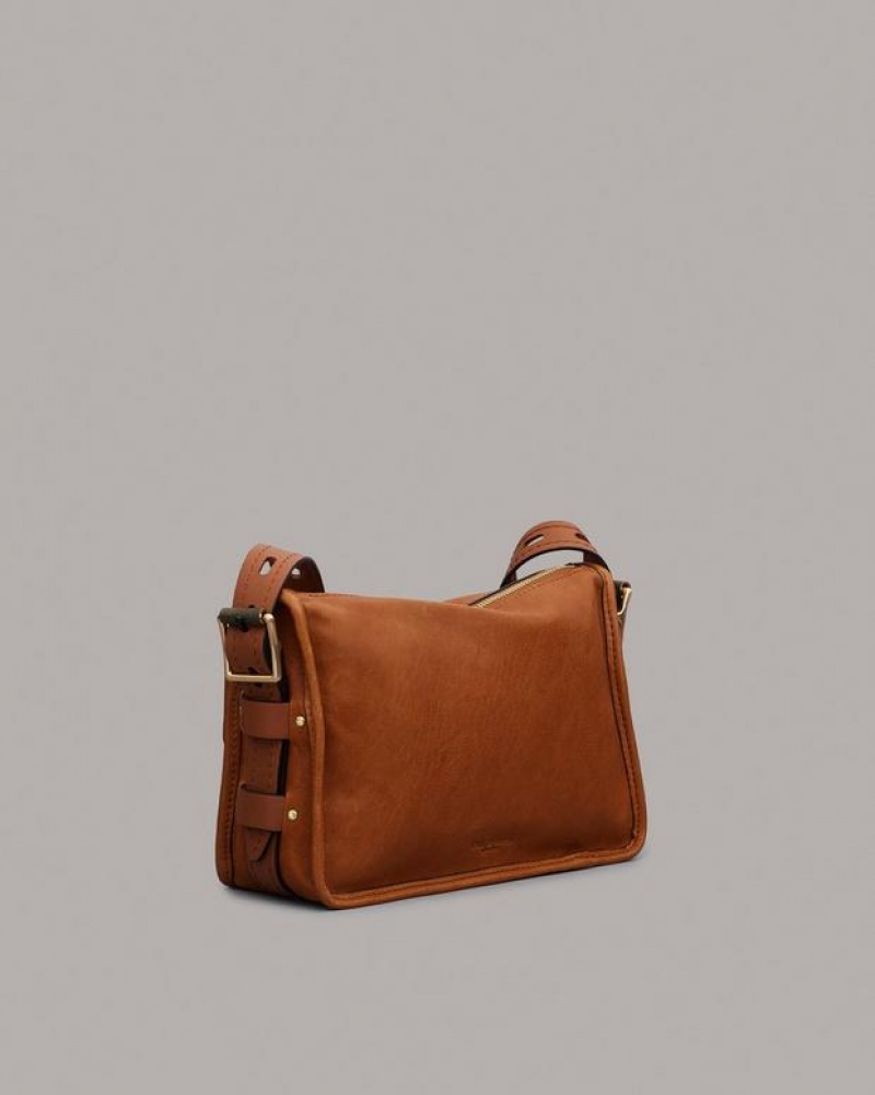 Rag & Bone Small Field Kuriertasche Damen Braun | 910754-MLA