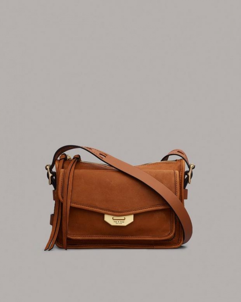 Rag & Bone Small Field Kuriertasche Damen Braun | 910754-MLA