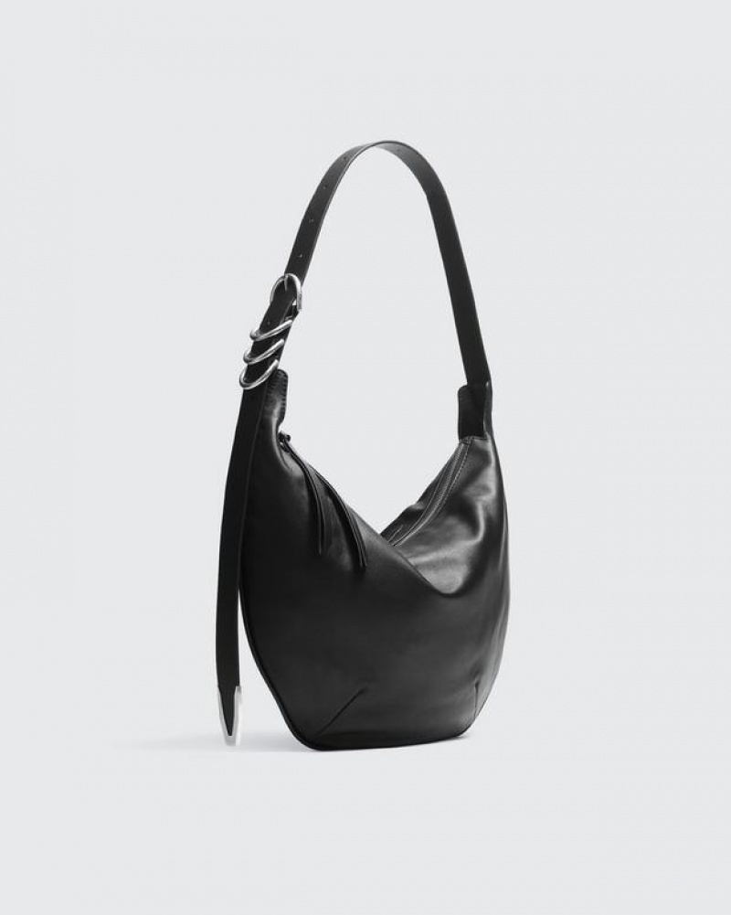 Rag & Bone Spire Medium Schultertasche Damen Schwarz | 905326-MDL