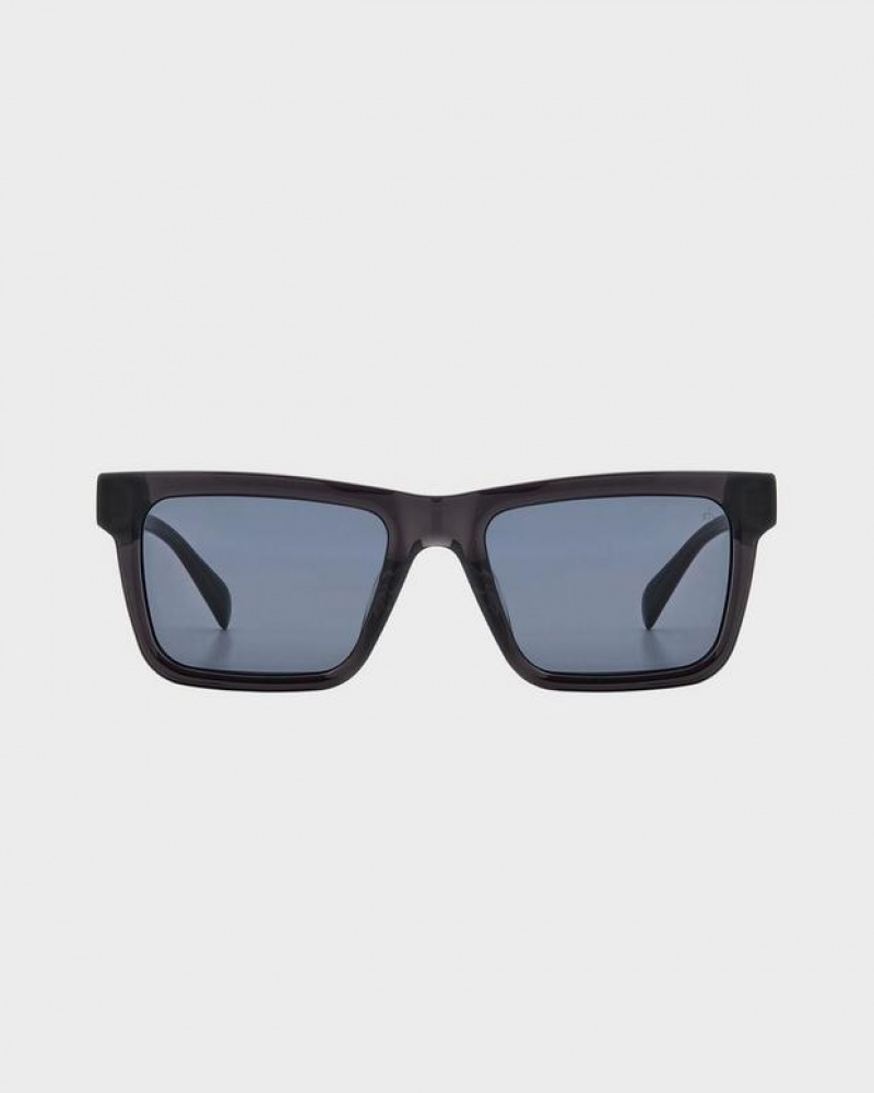 Rag & Bone Warren Rectangular Sonnenbrille Herren Grau | 032475-WBC