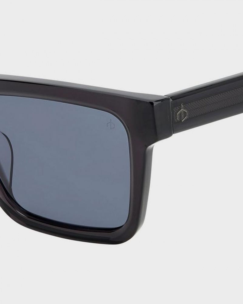 Rag & Bone Warren Rectangular Sonnenbrille Herren Grau | 032475-WBC