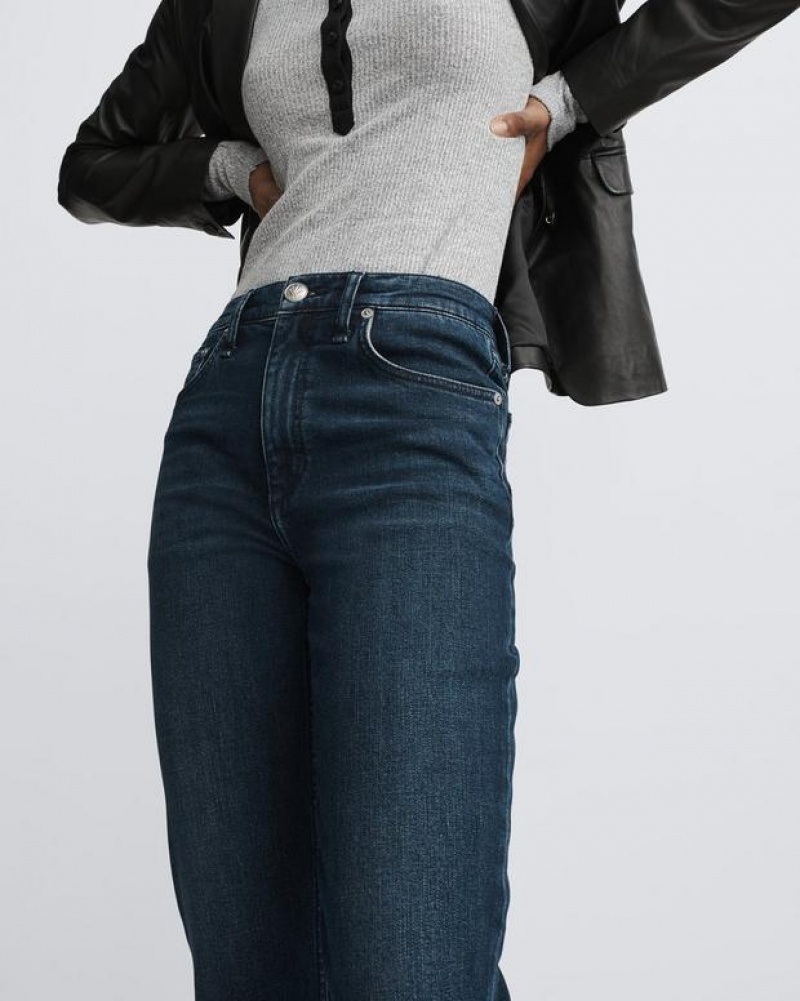 Rag & Bone Wren Ankle Slim High-Rise Vintage Stretch Jeans Damen Ella | 041978-ETZ